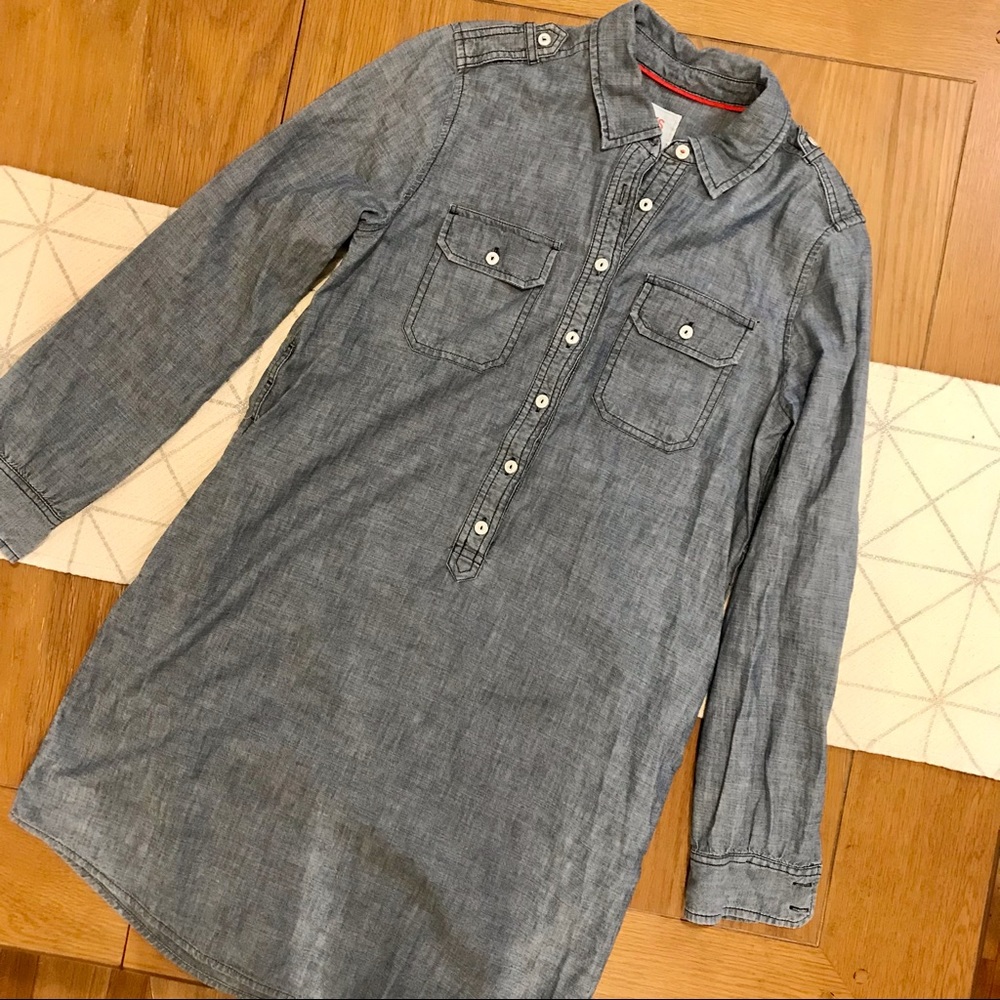 Gap Chambray Shirt Dress